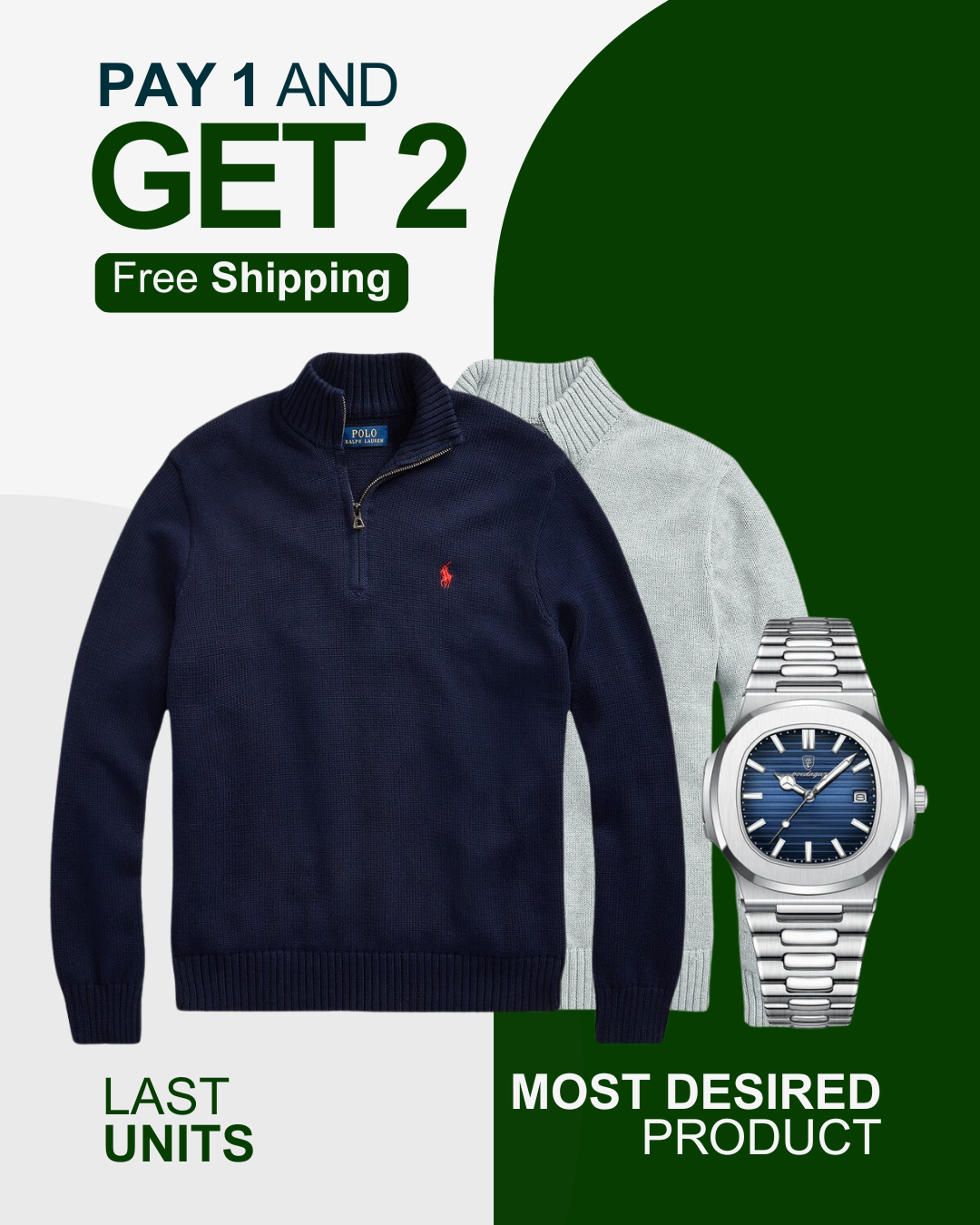 [BUY 1 GET2] Ralph Lauren Sweater Kit + Exclusive Watch